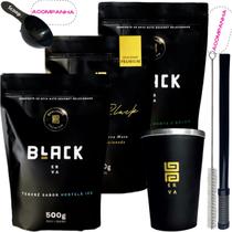 Kit 3 Pacotes Black Erva Mate Tereré + Copo de Alumínio Térmico + Bomba Mola Externa de Inox Kit 3 Pacotes Black Erva Mate Tereré + Copo de Alumínio Térmico + Bomba Mola Externa de Inox