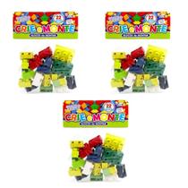 Kit 3 Pacotes Bloco De Montar - Crie E Monte C/ 22 Pçs Kit 3 Pacotes Bloco De Montar - Crie E Monte C/ 22 Pçs
