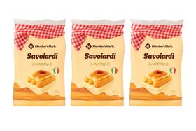 Kit 3 pacotes bolacha champanhe premium importada members mark 500g ideal para pavê e sobremesas Kit 3 pacotes bolacha champanhe premium importada members mark 500g ideal para pavê e sobremesas