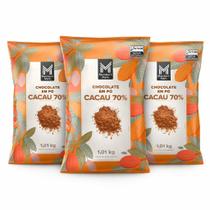 Kit 3 pacotes chocolate em pó 70% cacau members mark 1,01kg pacote econômico sabor intenso e alta qualidade