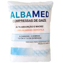 Kit 3 Pacotes Compressa Gaze Curativo Premium 09 11 e 13 Fios 180 Gramas por pacote Algodão
