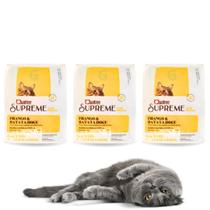 Kit 3 Pacotes Da Ração Quatree Supreme Para Gatos Castrados Frango e Batata Doce 1Kg