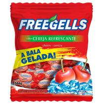 Kit 3 Pacotes De Bala Freegells Cereja Refrescante -584g