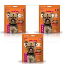 Kit 3 Pacotes De Biscoitos Petdog Cookies paraCães250g Kit 3 Pacotes De Biscoitos Petdog Cookies paraCães250g