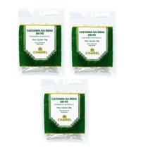 Kit 3 Pacotes De Castanha Da India Em Pó 50 Gramas - Chamel