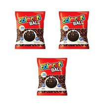Kit 3 Pacotes de Chocolate Ball 500g Perfeito Para o Açaí - Jazam