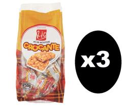 kit 3 pacotes de Doce Pé De Moleque Crocante Rio 750 gramas