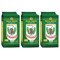 Kit 3 Pacotes de Erva-Mate de Chimarrão Tradicional Ximango 1kg à Vácuo Plantas Selecionadas