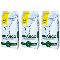 Kit 3 Pacotes de Erva Mate de Chimarrão Ximango 1kg Tradicional Suave com Açúcar