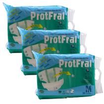 Kit 3 pacotes de fraldas descartáveis adulto protfral