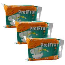 Kit 3 pacotes de fraldas descartáveis adulto protfral - Protclean