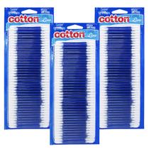 Kit 3 Pacotes De Hastes Flexíveis Cotton Line 360 Unidades Cotonete Com Pontas Algodão Natural Antigerme Kit 3 Pacotes De Hastes Flexíveis Cotton Line 360 Unidades Cotonete Com Pontas Algodão Natural Antigerme
