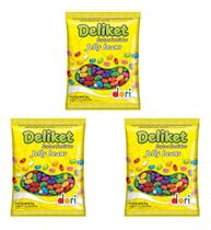 Kit 3 Pacotes Delicado Delikete 700gr Dori - Frutas Sortidas