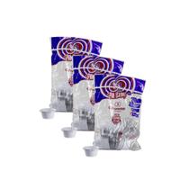 Kit 3 Pacotes Embalagem de Molho 30ml C/ Tampa G695SF Branco C/ 20 Unidades Galvanotek