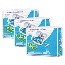 Kit 3 Pacotes Fralda Descartável Geriátrica Adulto Comfort Life Direto da Fábrica Revenda Barato