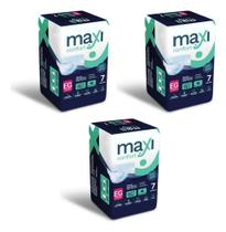 Kit 3 Pacotes Fralda Geriátrica Maxi Confort EG com 7 Unidades Kit 3 Pacotes Fralda Geriátrica Maxi Confort EG com 7 Unidades