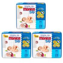 KIT 3 Pacotes Fralda Turma da Mônica Jumbo RN/P/M/G/XG/XXG