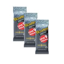 Kit 3 Pacotes Preservativo Blowtex Lubrificante C/ 9 Unidades Cada