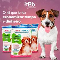 Kit 3 pacotes Tapete Higiênico Cães Petduka 60X60CM - 30UND
