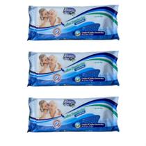 Kit 3 Pacotes Toalha Lenço Umedecido Descartável Nature Care Adulto com 40 unidades cada
