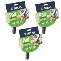 Kit 3 Pad Pintura Cabo Plástico Stains E Vernizes Atlas Premium