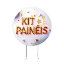 Kit 3 Painéis de festa , painel redondo, painel de festa,1,30 sublimado Kit 3 Painéis de festa , painel redondo, painel de festa,1,30 sublimado