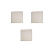 Kit 3 Paineis Led Sobrepor Plafon Quadrado 12W 4000K 720 Lúmens Pix Luz Branca Neutra Bivolt Em Aluminio Com IP20 17x17 Kit 3 Paineis Led Sobrepor Plafon Quadrado 12W 4000K 720 Lúmens Pix Luz Branca Neutra Bivolt Em Aluminio Com IP20 17x17
