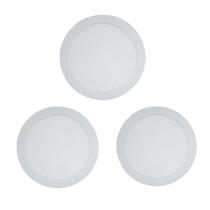 Kit 3 Painéis Plafon Led de Sobrepor Modaza Redondo 18W, Branco 6500K