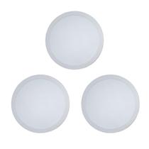 Kit 3 Painéis Plafon Led de Sobrepor Modaza Redondo 24W, Branco 6500K
