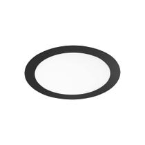 Kit 3 Painel LED 18W Lux Redondo Embutir Preto