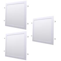 Kit 3 Painel Led Embutir Quadrado Branco Neutro 4000K 24W Bivolt - Alta Iluminação e Qualidade Garantida