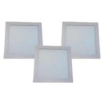 Kit 3 Painel Led Quadrado Embutir 18W 4000K Bivolt Foxlux Kit 3 Painel Led Quadrado Embutir 18W 4000K Bivolt Foxlux