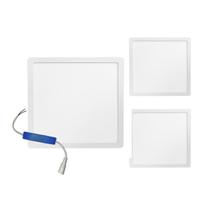 Kit 3 Painel Plafon ABS Led Sobrepor 24w Quadrado Bivolt 28cm