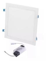 KIT 3 Painel Plafon Led 24w embutir Quadrado Branco Frio 6000k - SAM