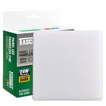 Kit 3 Painel Plafon Quadrado Sobrepor 24w Borda Infinita 3000K