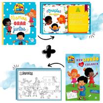 Kit 3 Palavrinhas Vamos Orar Juntos + Meu Livrão de Colorir Aprendizado e Momentos Especiais Kit 3 Palavrinhas Vamos Orar Juntos + Meu Livrão de Colorir Aprendizado e Momentos Especiais