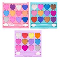 Kit 3 Paleta de Sombras 12 Cores Tropical Teen Jasmyne