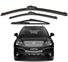 kit 3 Palheta Limpador Parabrisa CAPTIVA 2008 2009 2010 2011 2012 2013 2014 2015