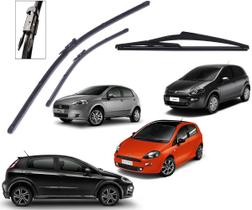 kit 3 Palheta Limpador Parabrisa Fiat Punto 2009 2010 2011 2012 2013 2014 2015 2016 2017