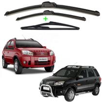 Kit 3 Palheta Limpador Parabrisa Ford Ecosport 2004 2005 2006 2007 2008 2009 2010 2011