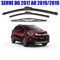Kit 3 Palheta Limpador Parabrisa Honda WRV WR V 2017 2018 2019 2019 Kit 3 Palheta Limpador Parabrisa Honda WRV WR V 2017 2018 2019 2019