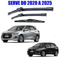 kit 3 Palheta Limpador Parabrisa Onix Turbo Hatch 2020 2021 2022 2023 2024 2025