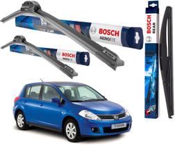 kit 3 Palheta Limpador Parabrisa Original Bosch Nissan Tiida 2010 2011 2012 2013