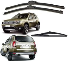 Kit 3 Palheta Limpador Parabrisa Renault Duster 2012 2013 2014 2015 2016 2017 2018 2019