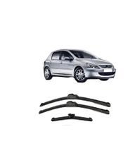 Kit 3 Palhetas Automotiva Limpadoras Peugeot 306 307 93/2012