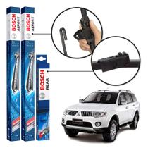 Kit 3 Palhetas Dianteiras + Traseira Original Bosch Mitsubishi Pajero Sport 2007 a 2017 Kit 3 Palhetas Dianteiras + Traseira Original Bosch Mitsubishi Pajero Sport 2007 a 2017
