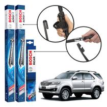 Kit 3 Palhetas Dianteiras + Traseira Original Bosch Toyota Hilux SW4 2005 a 2015