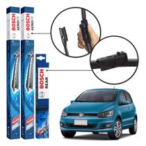 Kit 3 Palhetas Dianteiras + Traseira Original Bosch Volkswagen Fox 2013 a 2018