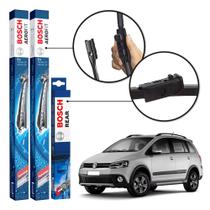 Kit 3 Palhetas Dianteiras + Traseira Original Bosch Volkswagen Space Cross 2013 a 2018 Kit 3 Palhetas Dianteiras + Traseira Original Bosch Volkswagen Space Cross 2013 a 2018