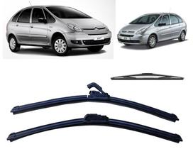 Kit 3 Palhetas Limpador de Parabrisa Dianteiro + Traseiro Citroen Xsara Picasso Kit 3 Palhetas Limpador de Parabrisa Dianteiro + Traseiro Citroen Xsara Picasso